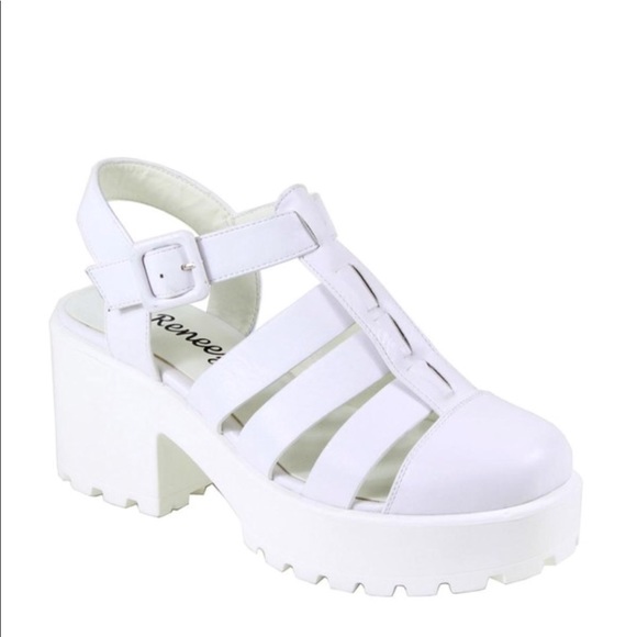 LAST 1🌸White Caged OPEN TOE Gladiator Sandals - Picture 7 of 8